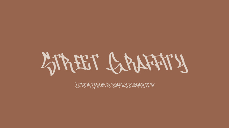 Street Graffity Font
