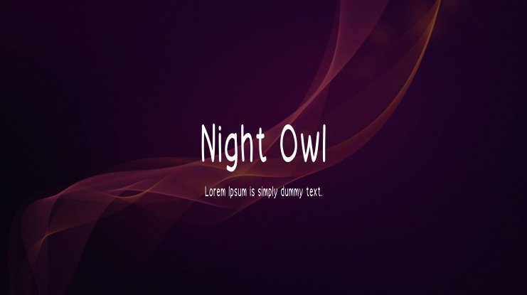 Night Owl Font