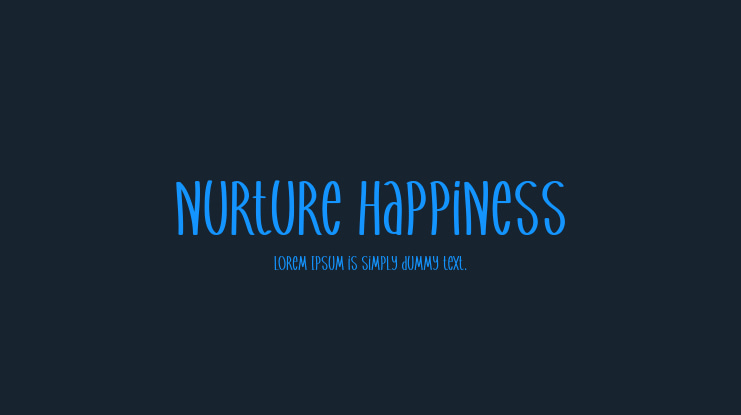 Nurture Happiness Font