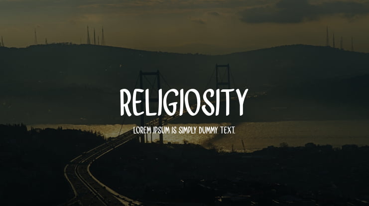 Religiosity Font