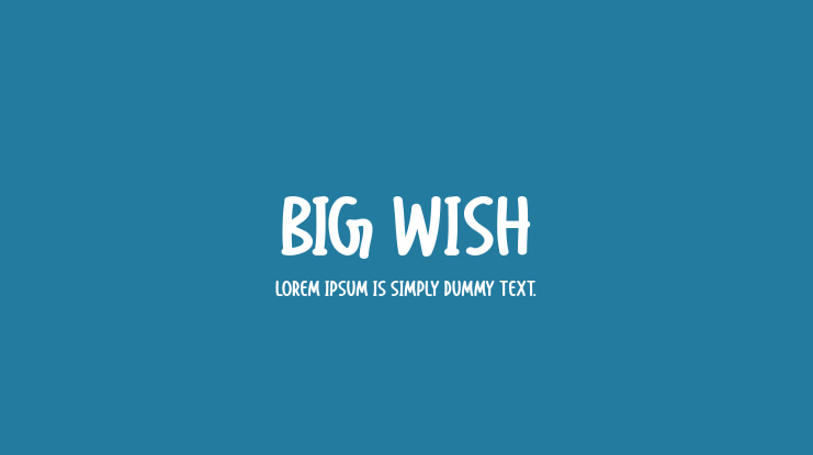Big Wish Font