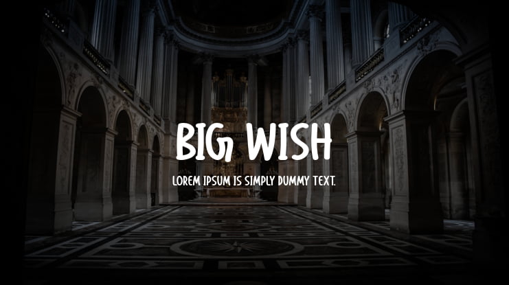 Big Wish Font