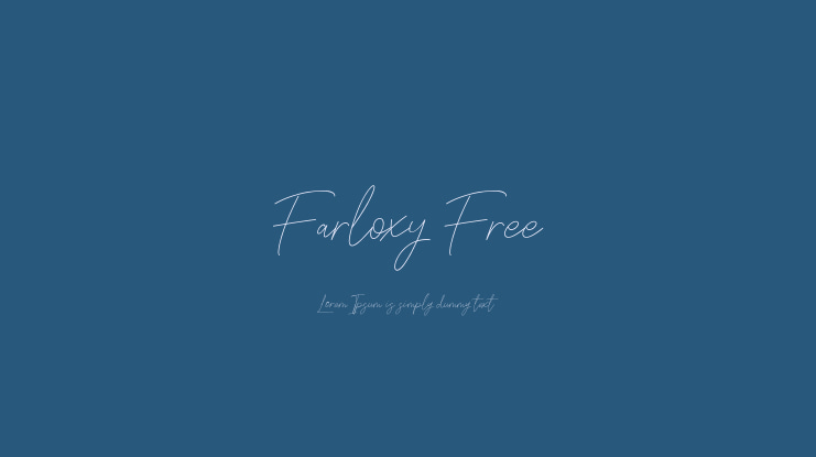 Farloxy Free Font