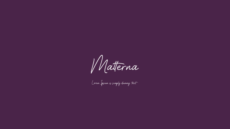 Matterna Font