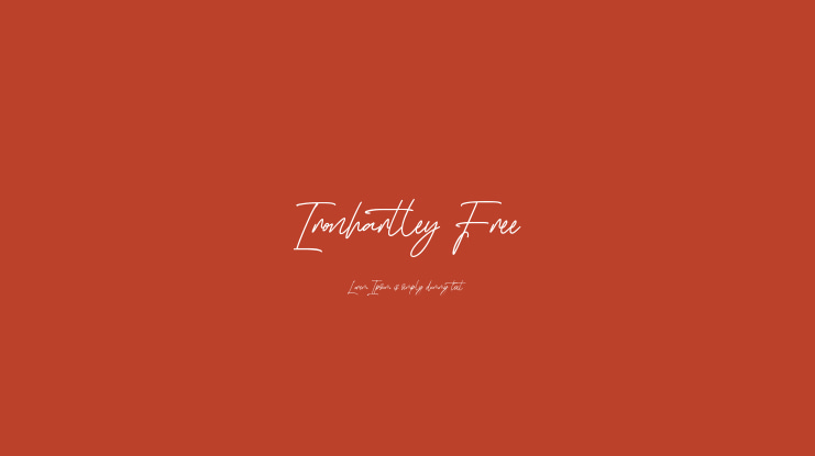 Ironhartley Free Font