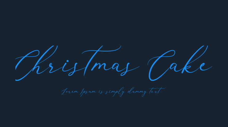 Christmas Cake Font