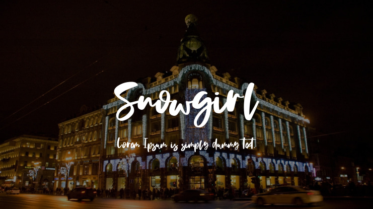 Snowgirl Font