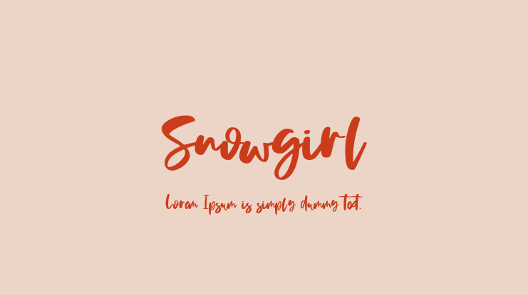 Snowgirl Font