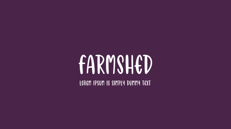 FARMSHED Font