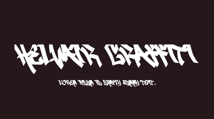 Helvair Graffiti Font