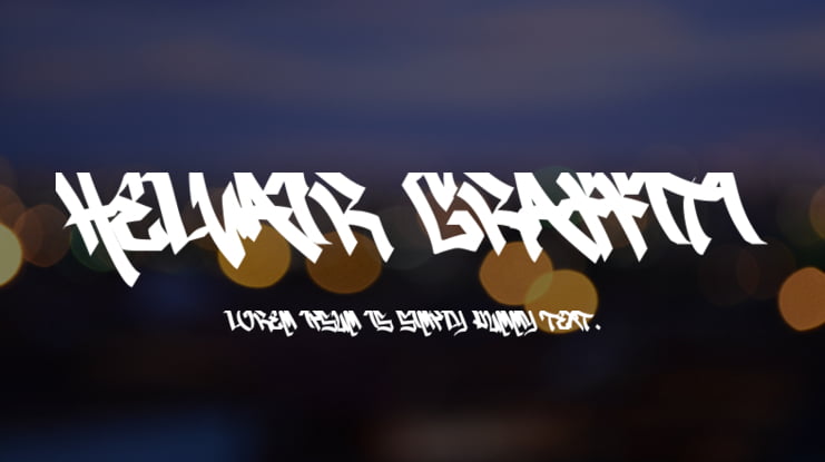 Helvair Graffiti Font
