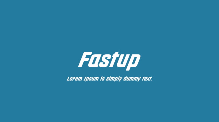 Fastup Font Family