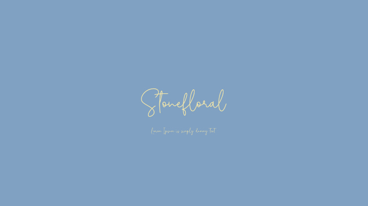 Stonefloral Font