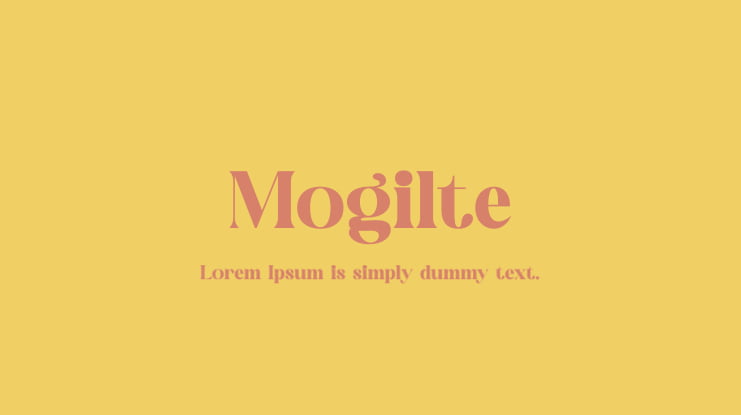 Mogilte Font