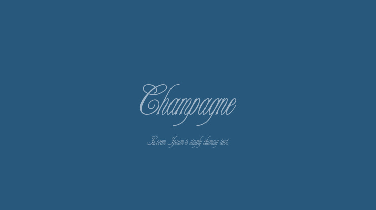 Champagne Font