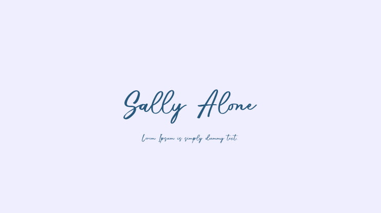 Sally Alone Font