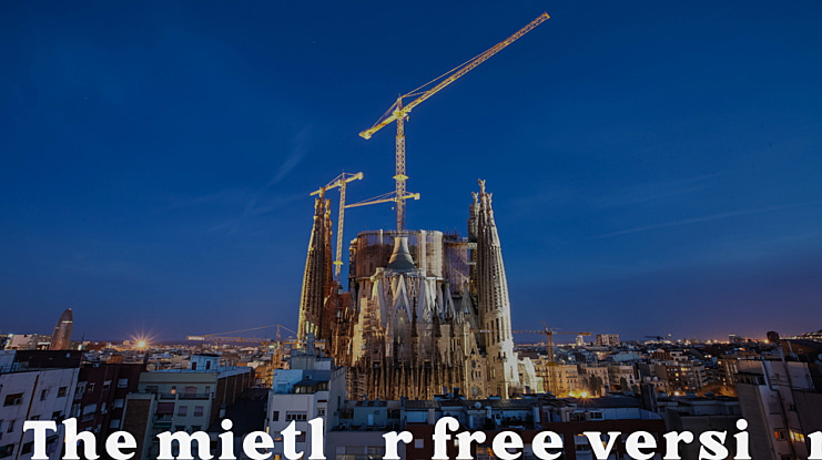 The mietlor free version Font