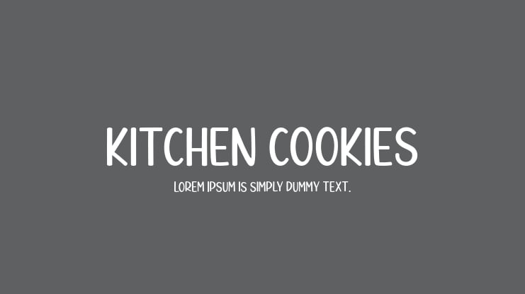 Kitchen Cookies Font