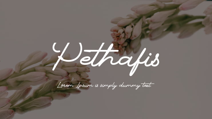Pethafis Font
