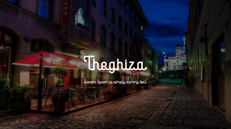 Theghiza Font