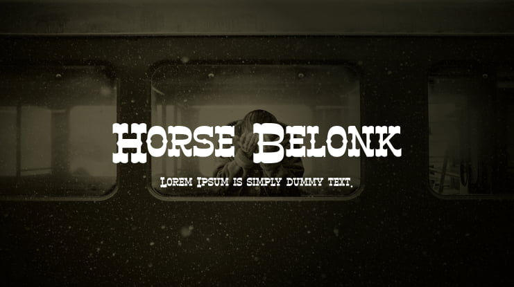 Horse Belonk Font