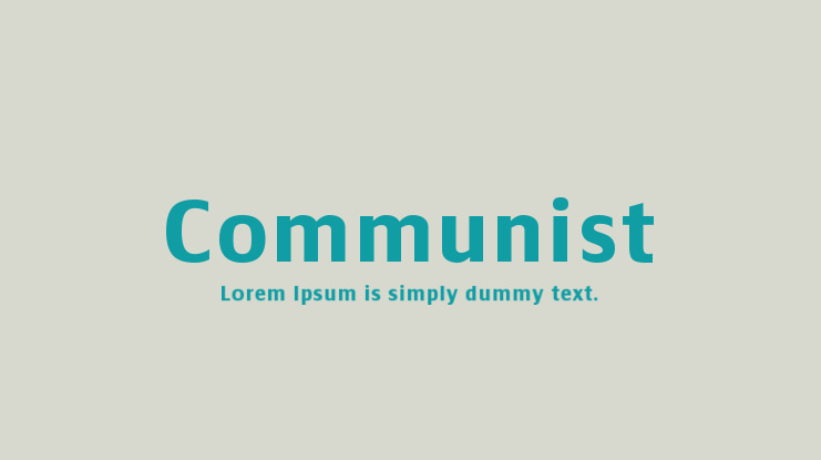 Communist Font Family