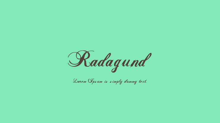 Radagund Font