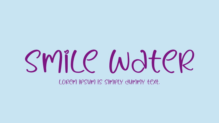 Smile Water Font