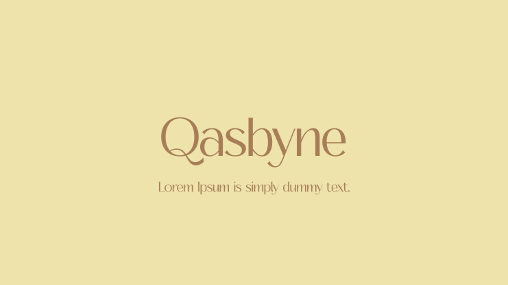 Qasbyne Font