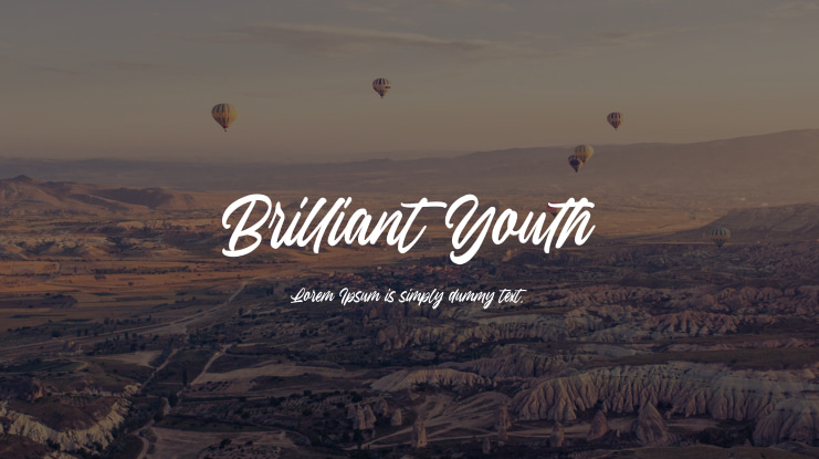 Brilliant Youth Font