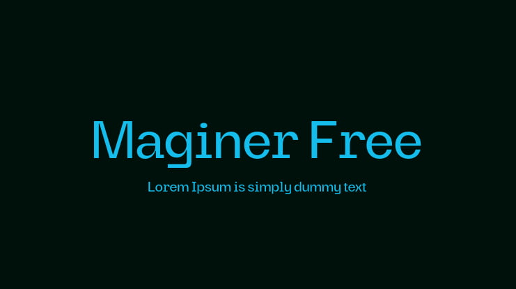 Maginer Free Font
