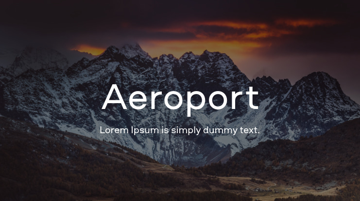 Aeroport Font Family
