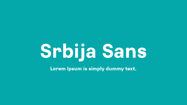 Srbija Sans Font