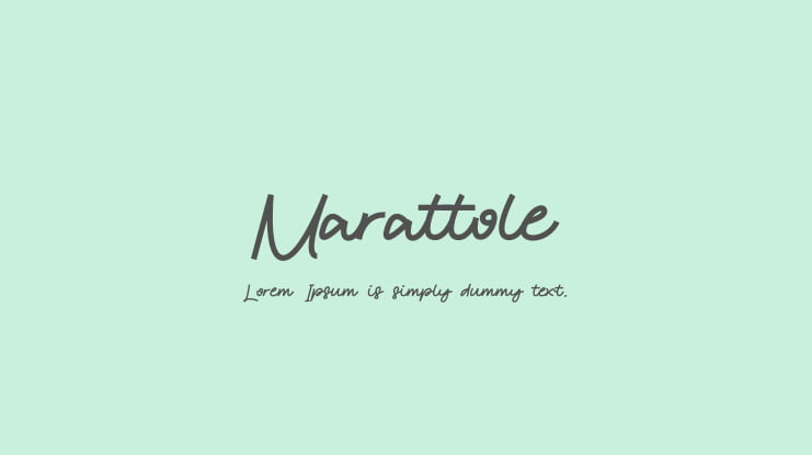 Marattole Font