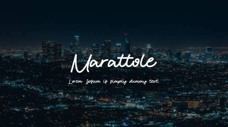 Marattole Font