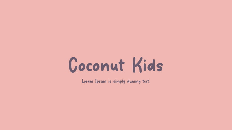 Coconut Kids Font
