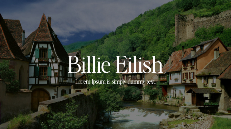 Billie Eilish Font