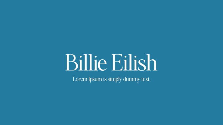 Billie Eilish Font
