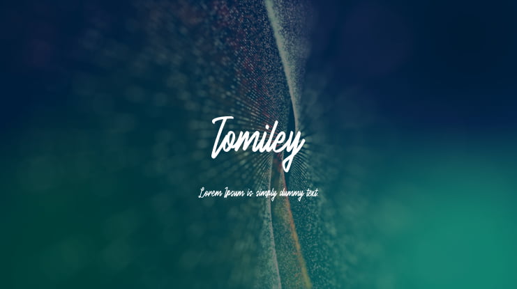 Tomiley Font
