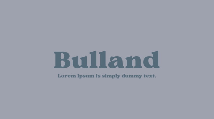 Bulland Font
