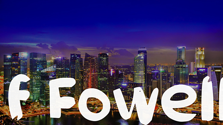 f Fowell Font
