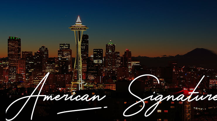 American Signature Font