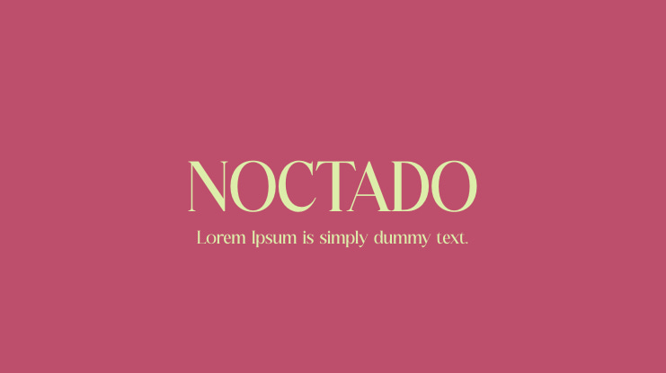 NOCTADO Font