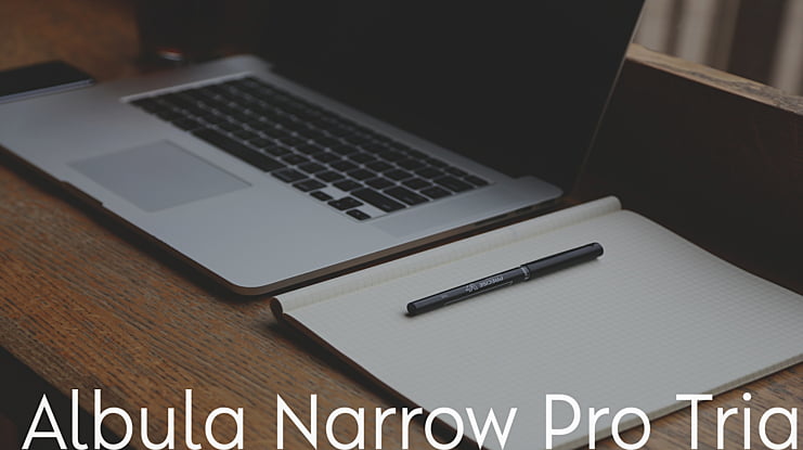 Albula Narrow Pro Trial Font Family