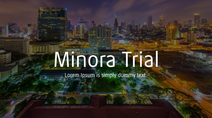 Minora Trial Font Family