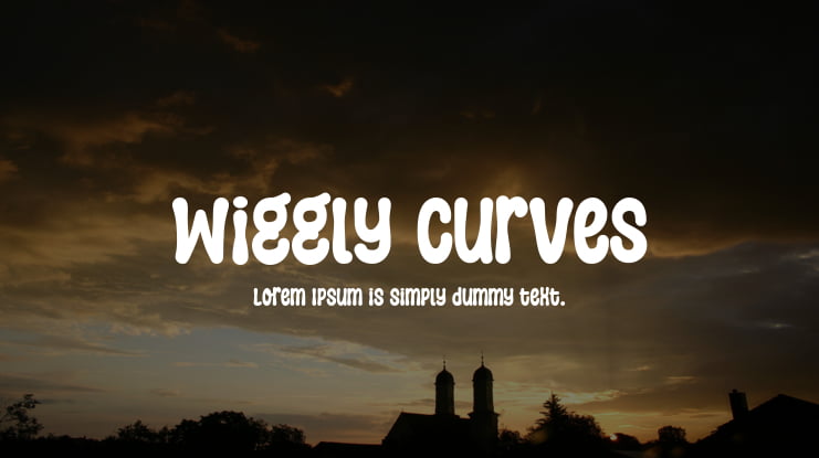 Wiggly Curves Font
