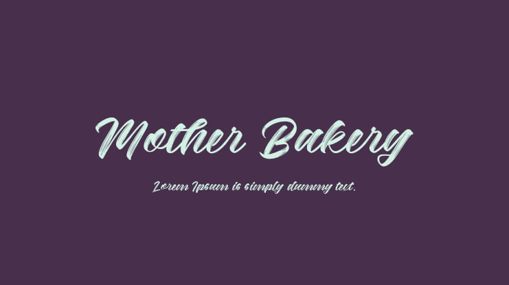 Mother Bakery Font