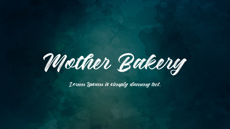 Mother Bakery Font