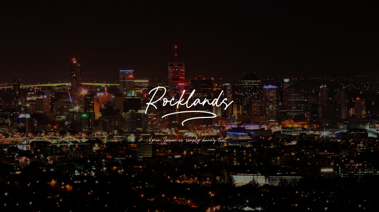 Rocklands Font