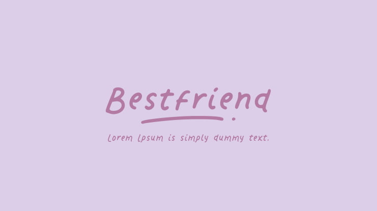 Bestfriend Font